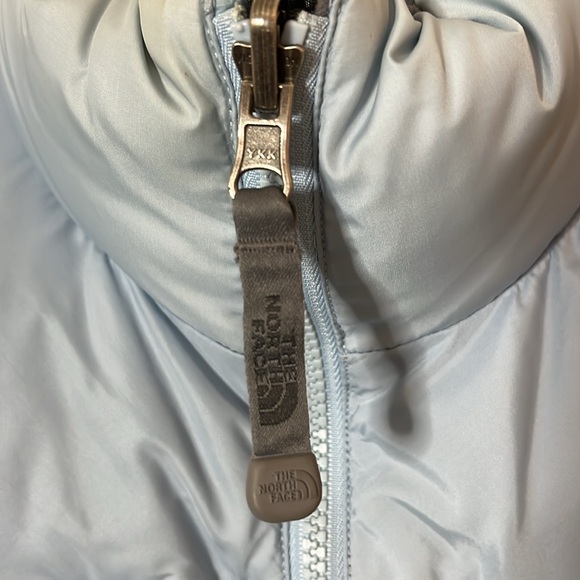 The North Face Baby Blue Vintage Puffer 700 vest - Picture 3 of 9